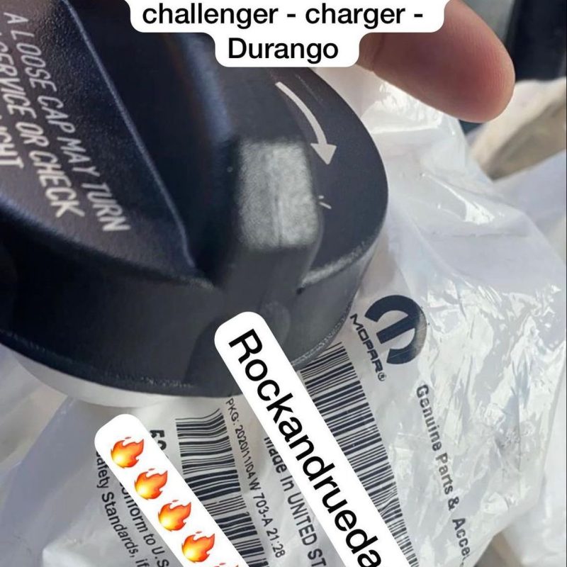 TAPA DE COMBUSTIBLE MOPAR CHALLENGER- CHARGER- DURANGO