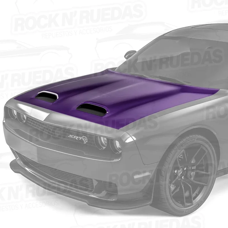 Hellcat Aluminum Hood Air Vent Scoop - Imagen 2