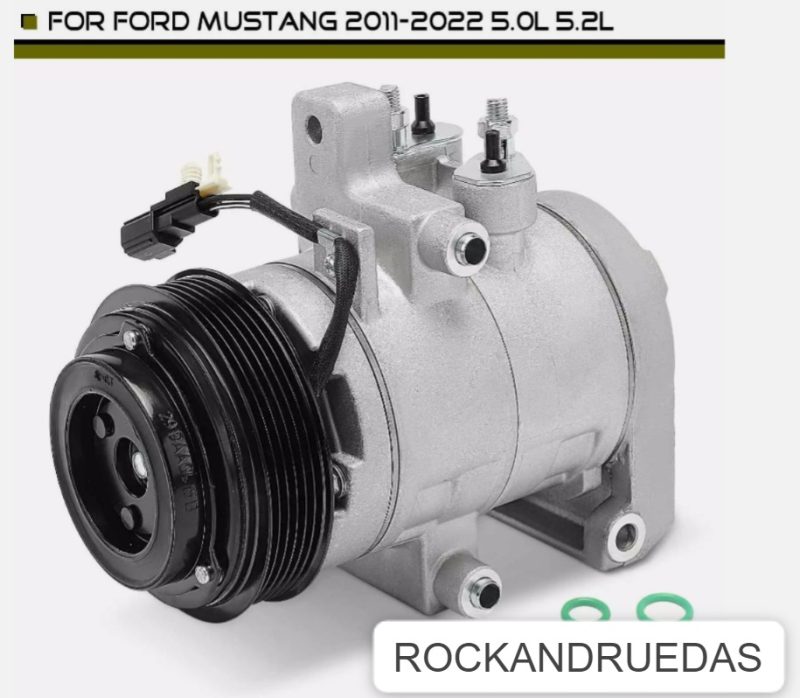 Compresor de aire acondicionado con embrague y polea para Ford Mustang 2011-2022 5.0L 5.2L