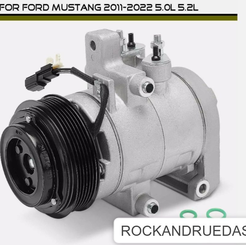Compresor de aire acondicionado con embrague y polea para Ford Mustang 2011-2022 5.0L 5.2L