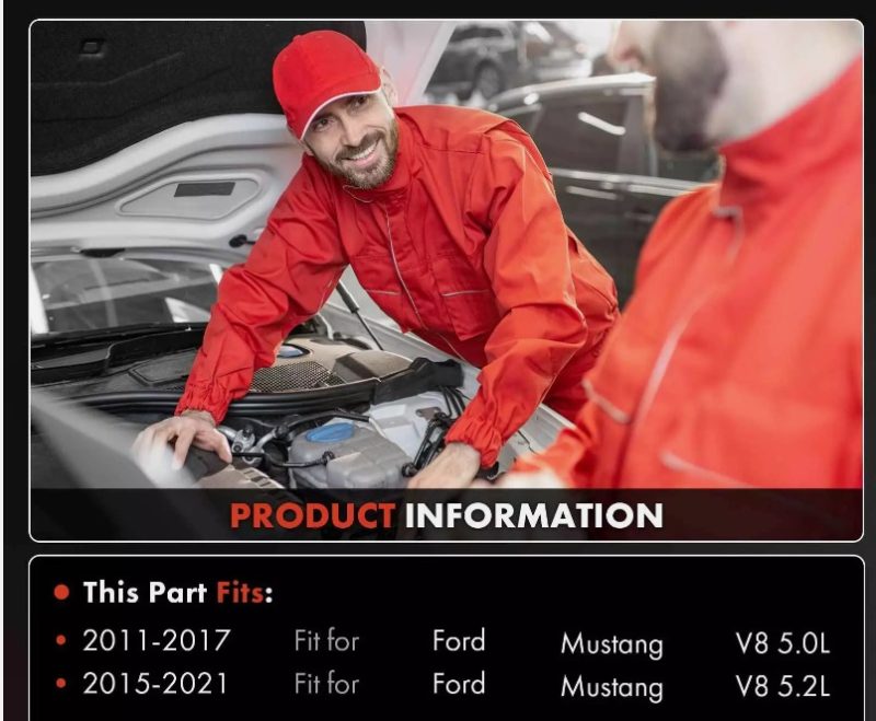 Compresor de aire acondicionado con embrague y polea para Ford Mustang 2011-2022 5.0L 5.2L - Imagen 2
