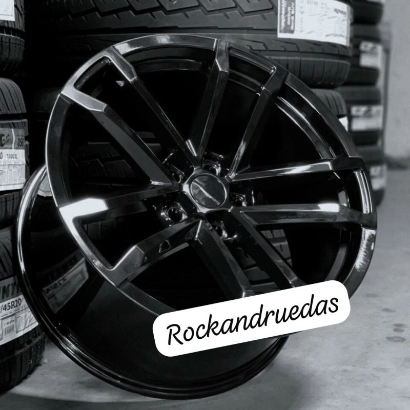 ZL1 Style Juego de ruedas negras brillantes para Camaro ZL1 de quinta generación (2010-2023, SS/RS/LS, 20 x 10/20 x 11 pulgadas)