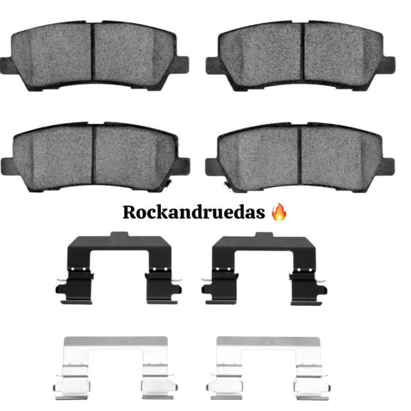 Kit de Pastillas de freno delanteras y traseras ( cerámica ) para Ford Mustang GT 2015+2017